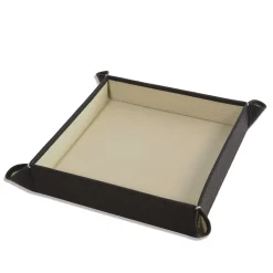 Michelangelo Black and Cream Empty-Pocket Tray