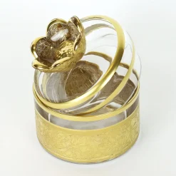 Michelangelo-Inspired Base Glass Low Jar