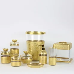 Michelangelo-Inspired Base Glass Low Jar