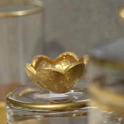 Michelangelo-Inspired Base Glass Lidded Jar