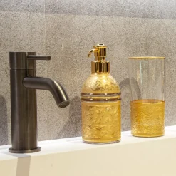 Michelangelo-Inspired Base Glass Soap Dispenser