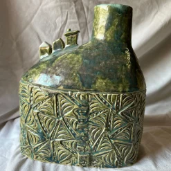 Micromondo Collection Versante Silenzioso Green Ceramic Vase