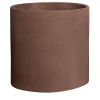 Milano Cylindrical Brown Ceramic Vase