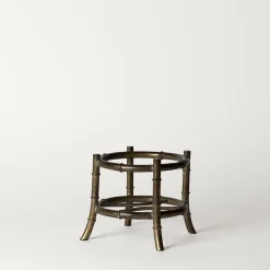 Mini Bamboo Black Glass Vase