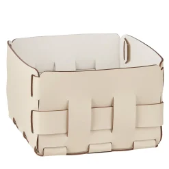 Mini Bottega Panna Cotta/White Basket by Ekaterina Borovkova