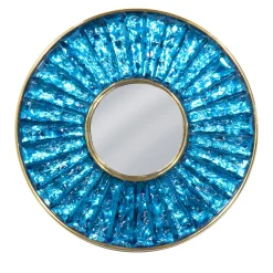 Mini Martelè Blue Crystal Mirror