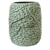 Mino Glossy Hemp Green Ceramic Vase