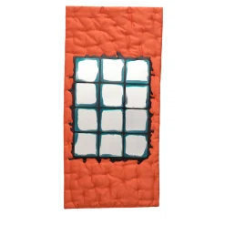 Mirror 3 Orange Wall Mirror by Gaetano Pesce