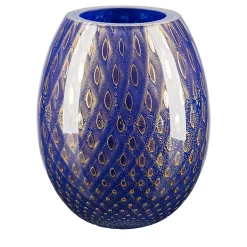 Mocenigo Oval Blue Vase