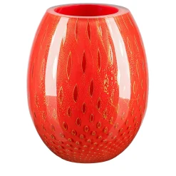Mocenigo Oval Red Vase