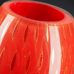 Mocenigo Oval Red Vase