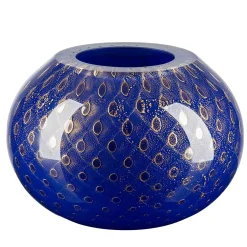 Mocenigo Sfera Gold & Blue Vase