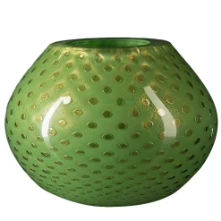 Mocenigo Sfera Gold & Green Vase