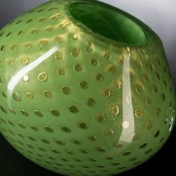 Mocenigo Sfera Gold & Green Vase