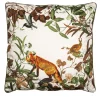 Mont Blanc velvet Cushion with forest animals #3