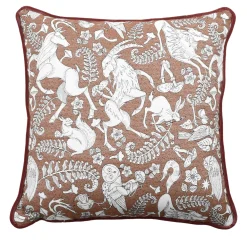 Montagna Magica jacquard fabric Carrè Cushion #1