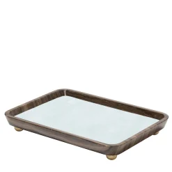 Monza Leather & Marble Rectangular Medium Valet Trays #3