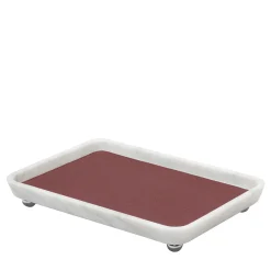 Monza Leather & Marble Rectangular Medium Valet Trays #5