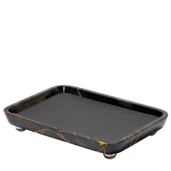 Monza Leather & Marble Rectangular Small Valet Trays #4