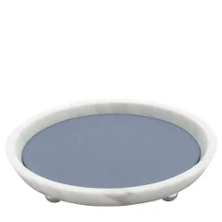 Monza Leather & Marble Round Small Valet Trays #5