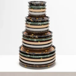 Monza Leather & Marble Round Medium Valet Trays #2