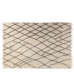 Moroccan Touch MT04 Ivory and Dark Gray Carpet