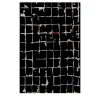 Mosaic in Ebony and White Rug by Keith Pillow from Daaa Haus