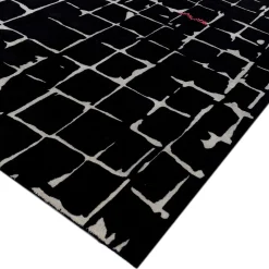 Mosaic in Ebony and White Rug by Keith Pillow from Daaa Haus