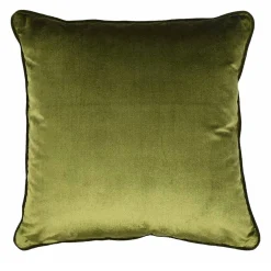 Moss Green Silk Velvet Carrè Cushion