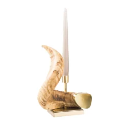 Mouflon Horn Candle Holder