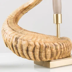 Mouflon Horn Candle Holder