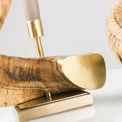 Mouflon Horn Candle Holder