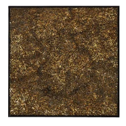 Movimento n255 Gold Glass Decorative Panel