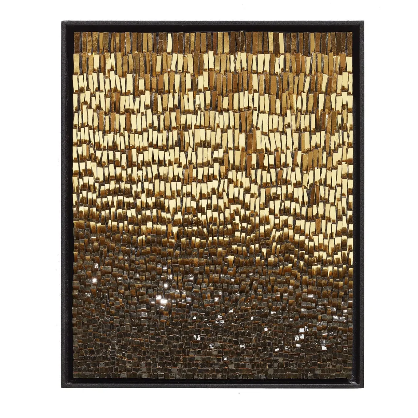Movimento n254 Gold Glass Decorative Panel