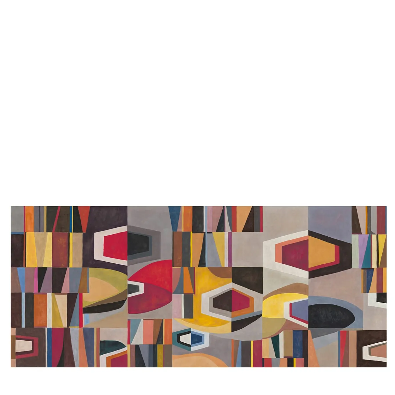 Multicolor Chrome Polyester Wallcovering Fabric