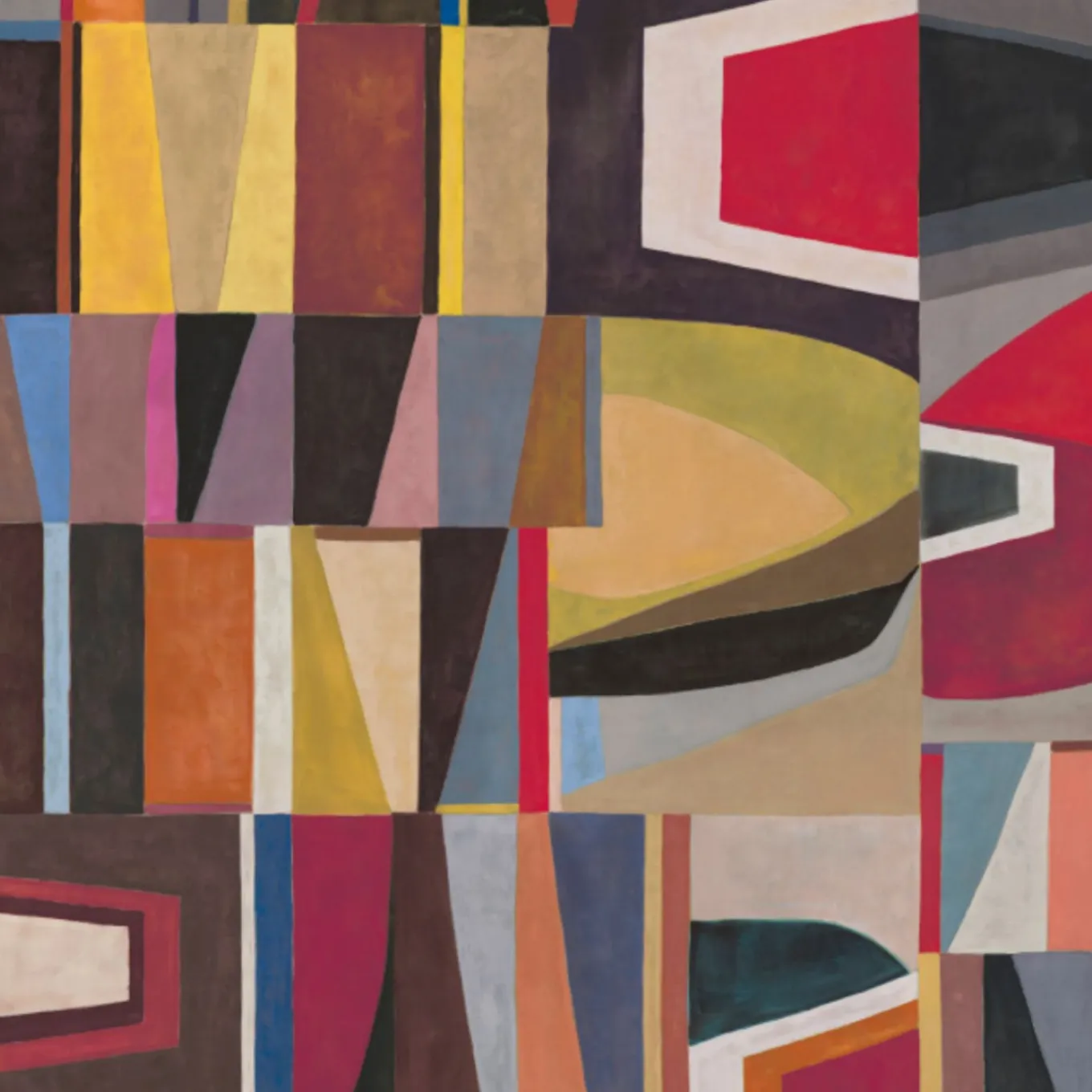 Multicolor Chrome Polyester Wallcovering Fabric