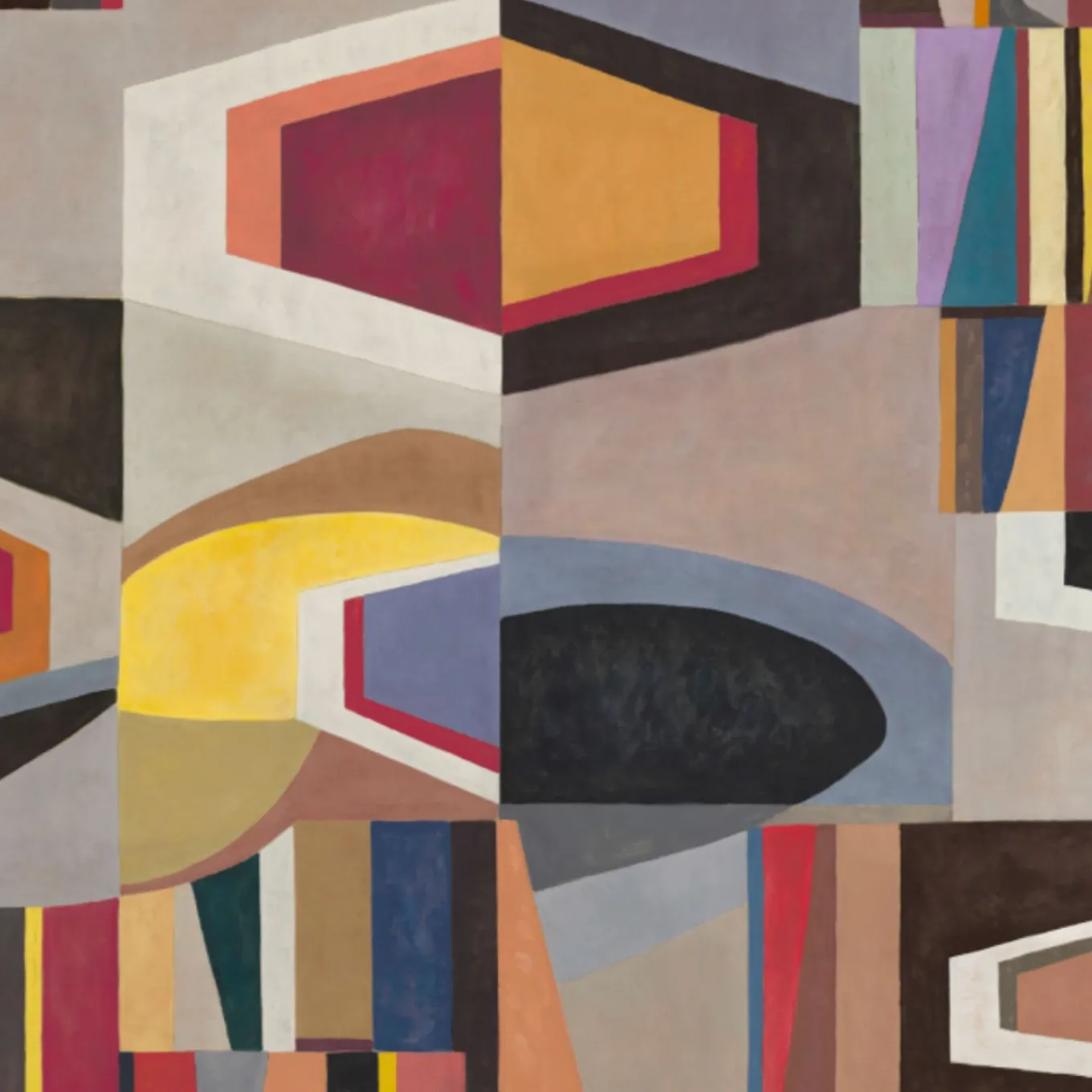 Multicolor Chrome Polyester Wallcovering Fabric