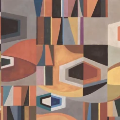 Multicolor Chrome Polyester Wallcovering Fabric