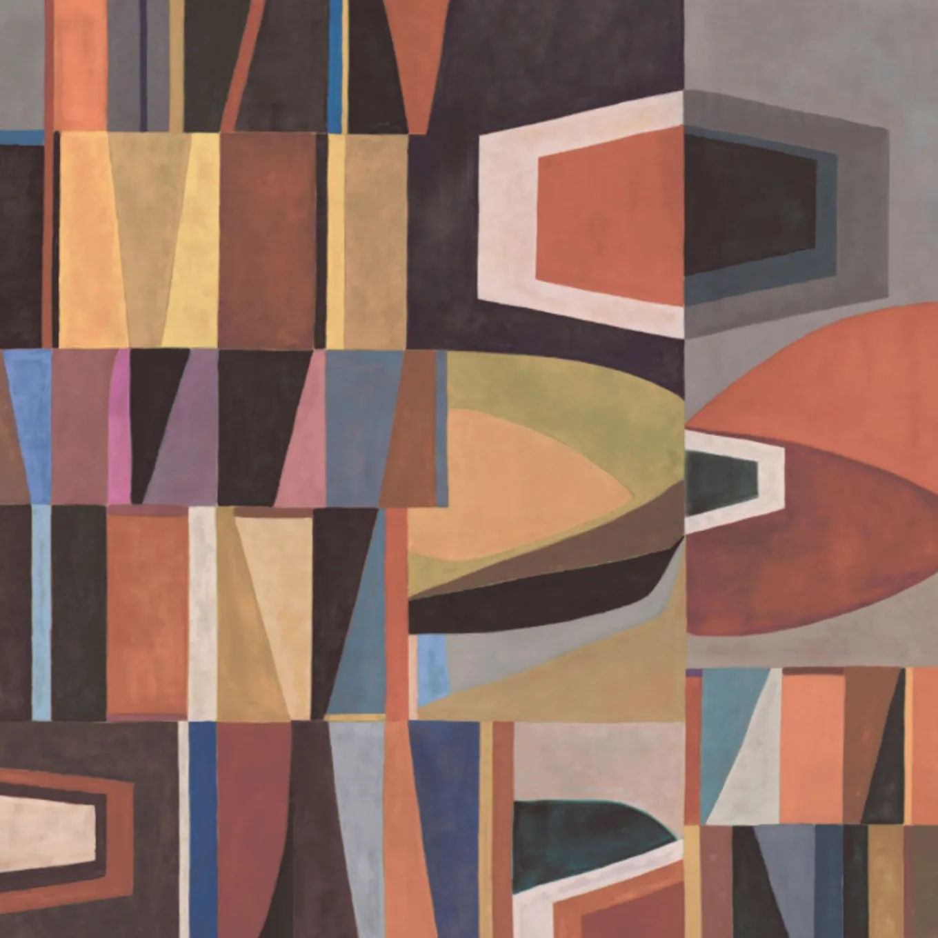 Multicolor Chrome Polyester Wallcovering Fabric