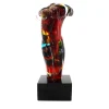 Multicolored Woman Murano Glass Sculpture