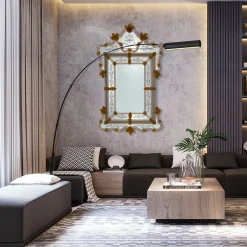 Murano Toronto Glass Wall Mirror