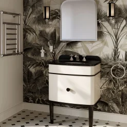 Music Junior Cream And Black Vanity Unit