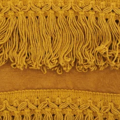 Mustard Towel Set with Long Fringe