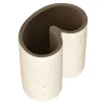 Muze Medium Beige Marble Decorative Vase
