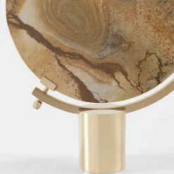 Naia Tabletop Mirror in Palomino Marble by CTRLZAK