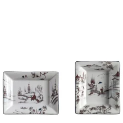 Natsumi Set of porcelain Ashtray and Vide-Poche