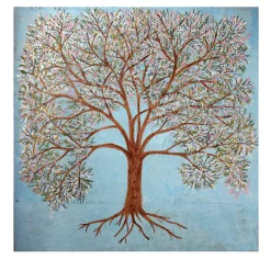 Natural Love Light Blue Mixed Media