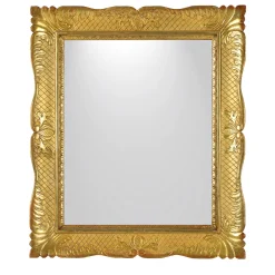 Neapolitan Guantiera Golden Frame Mirror