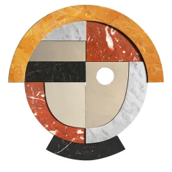 Neighbors Circle Polychrome Wall Mirror