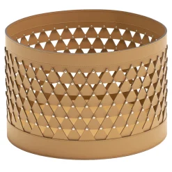 Nereide 45 Round Brown Leather Basket #2